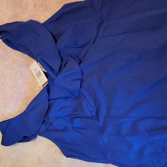 Love Squared Womens Plus Sleeveless Ruffled Party Dress blue. 3x - Picture 2 of 4